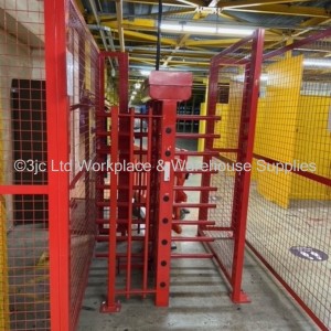 Used Full Height Twin Turnstile With Secure Gates